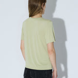 Lyra Top - Lt Green Mono