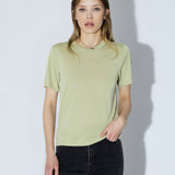 Lyra Top - Lt Green Mono