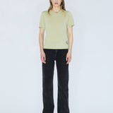 Lyra Top - Lt Green Mono