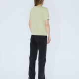 Lyra Top - Lt Green Mono