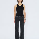 Mella Top - Black Mono