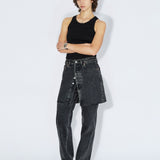 Mella Top - Black Mono