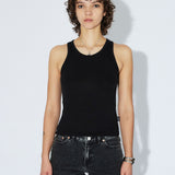 Mella Top - Black Mono