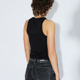 Mella Top - Black Mono