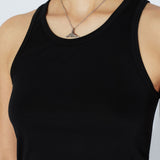 Mella Top - Black Mono