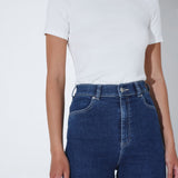 Moxy High Straight Jeans - Vale Dark Plain Contrast