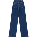 Moxy High Straight Jeans - Vale Dark Plain Contrast