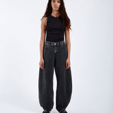 Nanci Barrel Jeans - Aged Black
