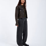 Nanci Barrel Jeans - Aged Black