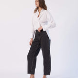 Nanci Barrel Jeans - Aged Black