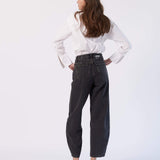 Nanci Barrel Jeans - Aged Black