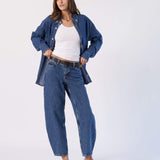 Nanci Barrel Jeans - Stream Mid Retro