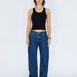 Nika Mid Straight Jeans - Stream Dark Retro Vintage