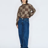 Nika Mid Straight Jeans - Stream Dark Retro Vintage