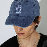 Noa Cap - Washed Navy Draw