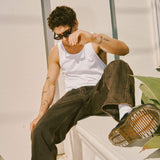 Omar Baggy Jeans - Jet Brown