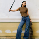 Rhue Wide Jeans TALL - Stream Mid Used