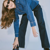 Sukie Denim Shirt - Dark Retro