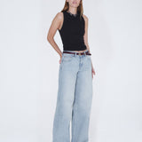 Rhue Low Wide Jeans - Drift Pale Used