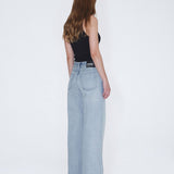 Rhue Low Wide Jeans - Drift Pale Used