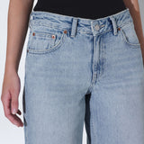 Rhue Low Wide Jeans - Drift Pale Used
