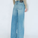 Rhue Low Wide Jeans TALL - Drift Sky Used