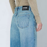 Rhue Low Wide Jeans TALL - Drift Sky Used