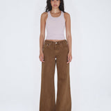 Rhue Low Wide Jeans TALL - Washed Teak