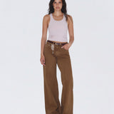 Rhue Low Wide Jeans TALL - Washed Teak