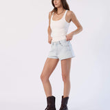 Skye Shorts - Stream Superlight Worn Raw Hem