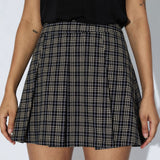 Sone Skirt - Black Summer Check