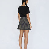 Sone Skirt - Black Summer Check