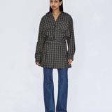 Sone Skirt - Black Summer Check