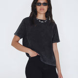 Talia Tee - Black Fog
