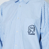 Wes Shirt - Lt Blue Stripe Draw