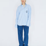Wes Shirt - Lt Blue Stripe Draw