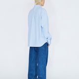 Wes Shirt - Lt Blue Stripe Draw