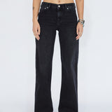 Zila Mid Wide Jeans - Black Mist