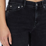 Zila Mid Wide Jeans - Black Mist