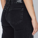 Zila Mid Wide Jeans - Black Mist