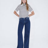 Zila Mid Wide Jeans - Vale Mid Plain