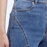 Moxy Straight Curve Cut Jeans TALL - Vale Sky Plain