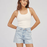 Nora Shorts - Stream Light Worn