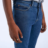 Snap Skinny Jeans - Cape Dark Plain