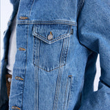Joey Trucker Jacket - Stream Sky Retro