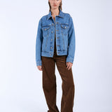 Joey Trucker Jacket - Stream Sky Retro