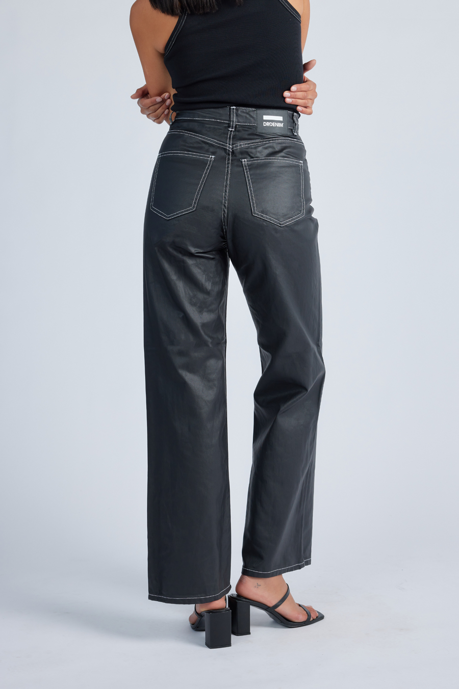 Echo Straight Jeans - Black Coat Contrast