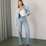 Echo High Straight Jeans - Bay Blue Jay