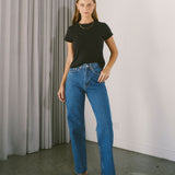 Echo High Straight Jeans - Bay Mid Retro