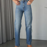Echo High Straight Jeans - Bay Sky Fade